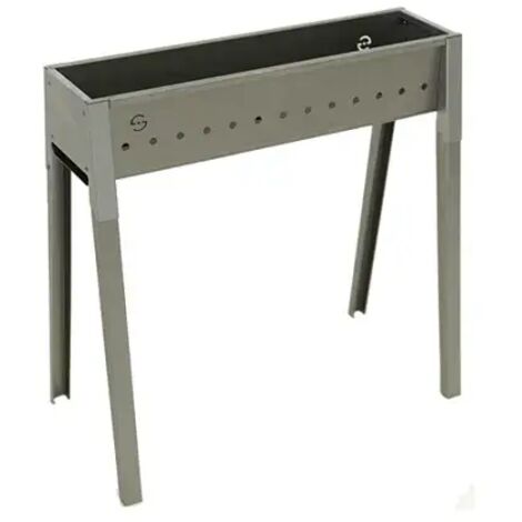 Lisa Torino 50 barbecue au charbon de bois en fer alumin&eacute pour arrosticini - Bianco