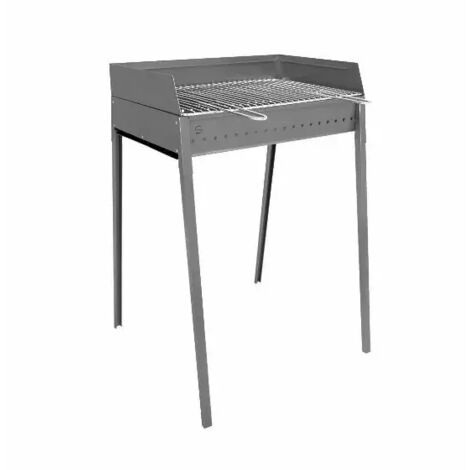 Lisa Vesuvio 60x40 barbecue portable au charbon de bois en fer aluminisé