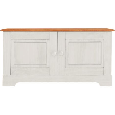 LisaBanc avec 2 Portes en Pin Blanc
