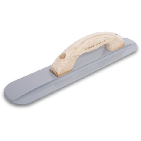 Lisciatrice a mano Marshalltown con manico in legno, magnesio, per pavimento e calcestruzzo, dimensioni della lisciatrice: 406x79 mm