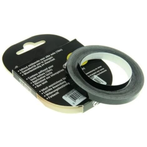 Liseret autocollant 3mm x 10m noir carénage jante décoration pneu bricolage