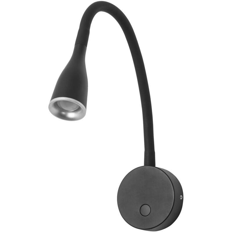 Forlight Crobat - Lampe de lecture murale LED noire 450lm 3000K