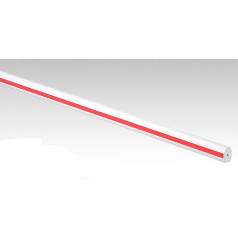 Lisse alu ovale droite 57x84 mm 4 m avec bandes réfléchissantes LA BARRIERE AUTO