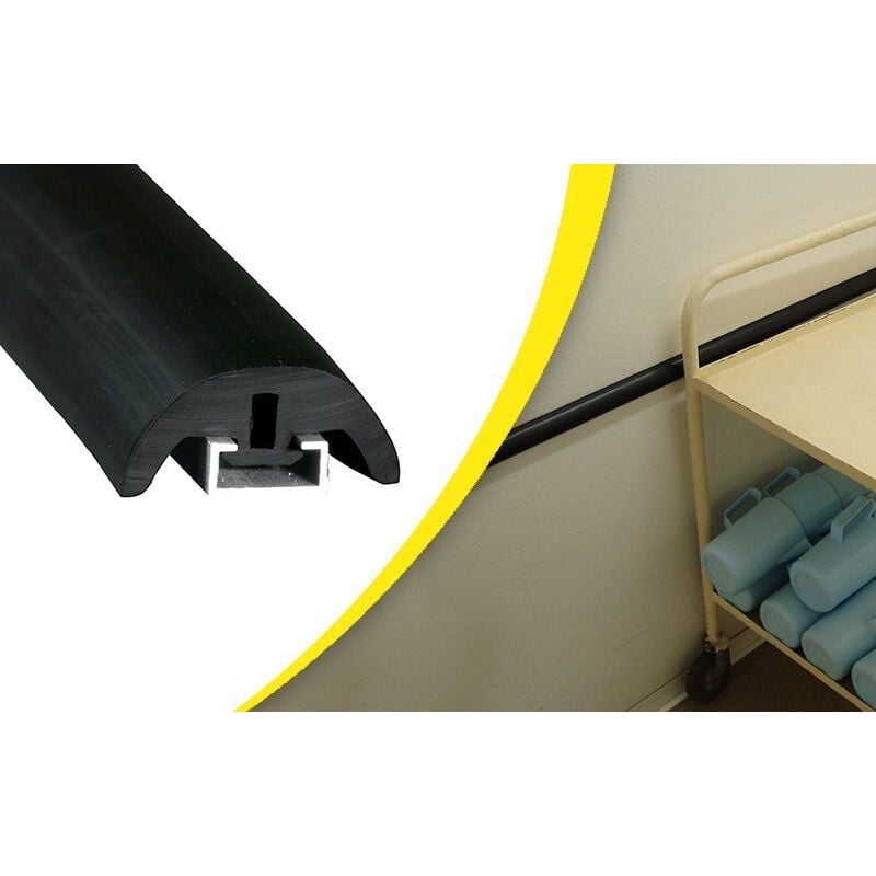 Lisse murale 1/2 lune Wattelez 5 m x 40x22 mm - 601710N