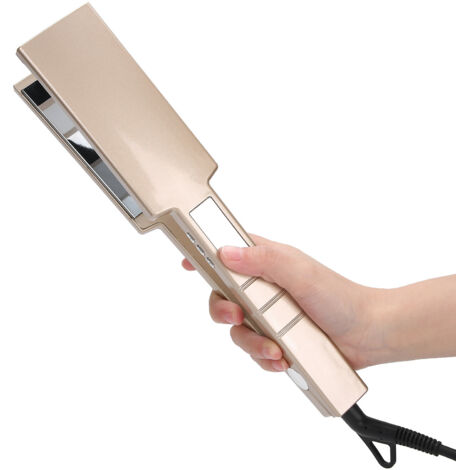 Lisseur à Cheveux Professionnel avec Plaques Céramiques, Chauffage Express et Thermostat Réglable, 110‑240V pour Voyage