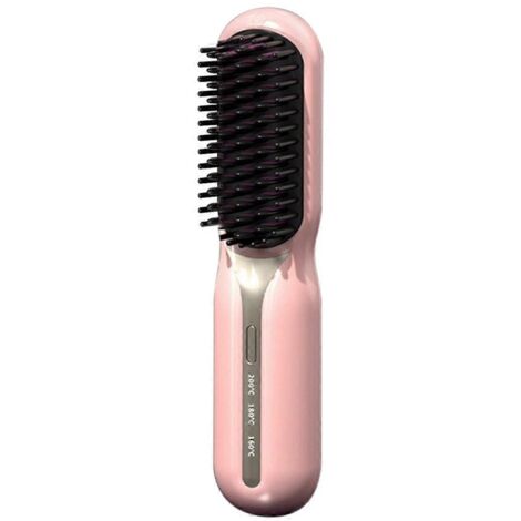 Lisseur à cheveux sans fil avec peigne chauffant B--
