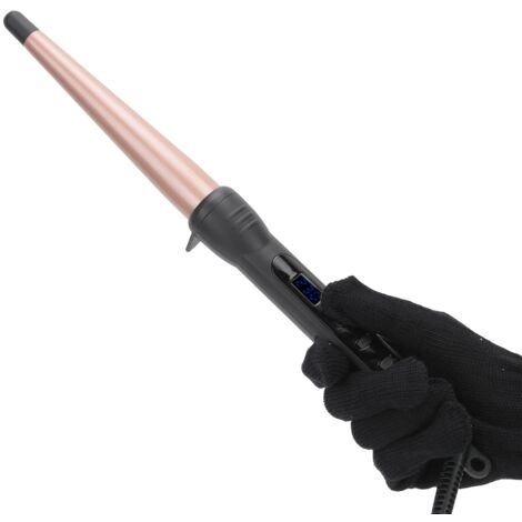 Lisseur Céramique LCD pour Cheveux Bouclés, 110‑240V avec Prise Européenne