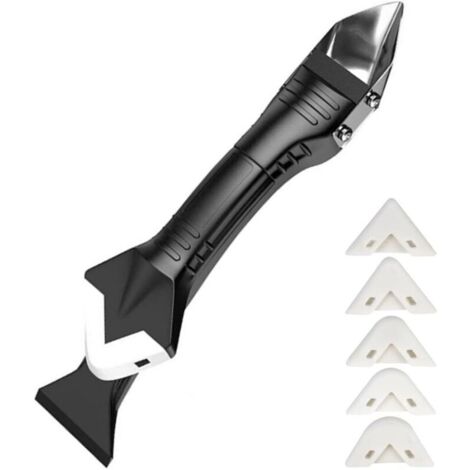 Lisseur de Joints, Calfeutrage Fenetre, Kit Joint Carrelage, Joint Carrelage Salle de Bain, pour Matériaux d'étanchéité Comme Acrylique, avec 5 têtes