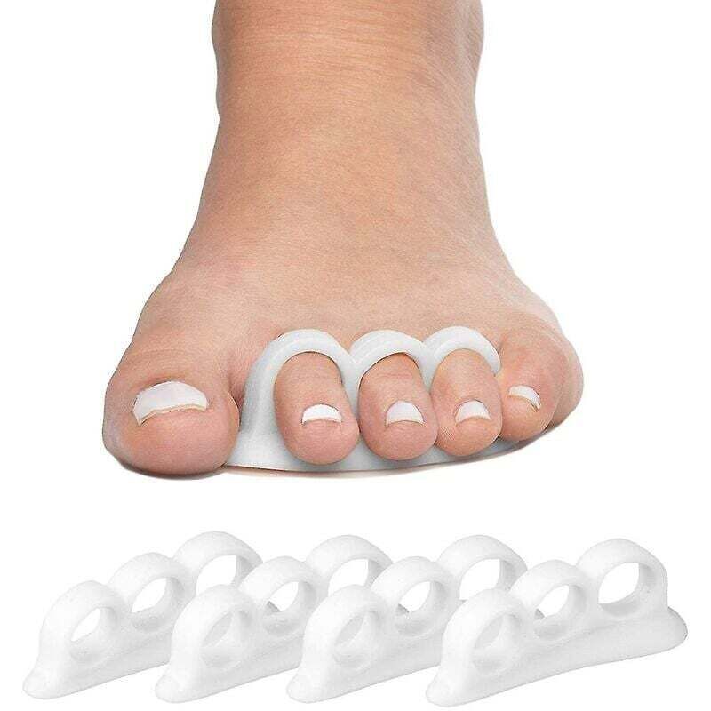 Ikodm - Lisseur d'orteils en marteau et orthèses - 4 pièces - Attelle en Gel souple - Réduit la douleur au pied et prévient les chevauchements