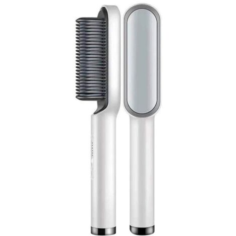 Lisseur et Boucleur Électrique Professionnel 2 en 1 - Brosse Lissante et Fer à Boucler avec 5 Températures Réglables