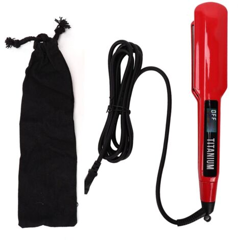 Lisseur et Boucleur Infrarouge 2 en 1 - Appareil de Coiffure Lisse et Bouclé (Prise UE)