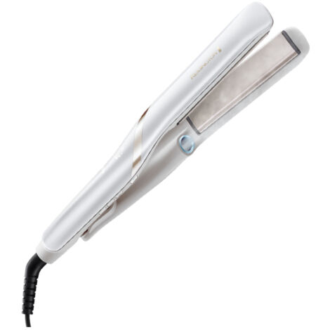Lisseur hydraluxe pro beige – Technologie HydraCare – Plaques flottantes slim 110mm – Température max 230°C – Câble 3m – Remington - S9001-Lisseur