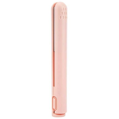 Lisseur portable, mini lisseur 2 en 1 avec fonction de chauffage et de bouclage sans fil USB
