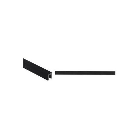 Listel de finition aluminium noir mat 8mm – Longueur 2,5m – Fixation sécurisée pour carrelage et crédence – Compatible accessoires Cosmopolitan – Mat Inter