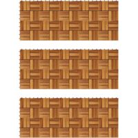 Listelli per Pavimento 30 x 30 cm in Legno di Acacia 30 pz