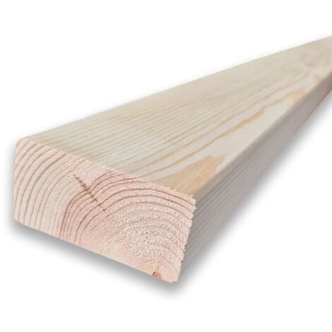 Listello in legno di pino naturale da 400 cm, sezione 4,5x9 cm