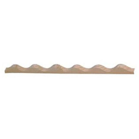 Listello in legno ondulato per coperture - mt.2 - 100 mt