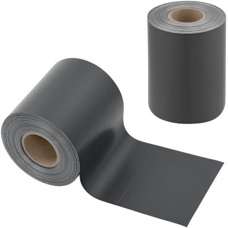 Listón protector visual de PVC 35 m x 19 cm 6,65 m² gris antracita ral 7016 030006584