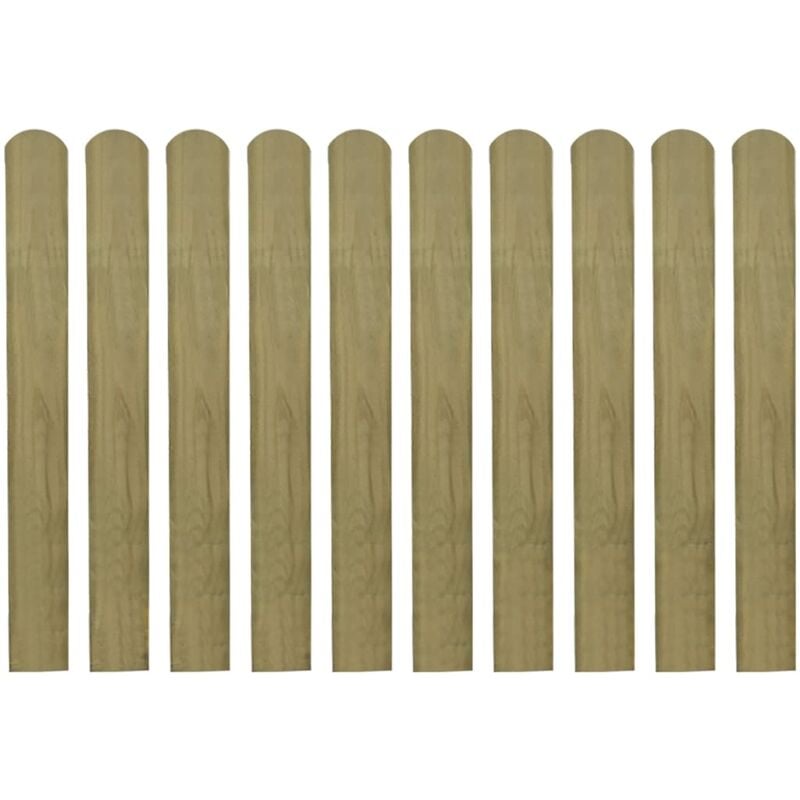 

Listones de valla de jardín 20 uds madera impregnada 80 cm