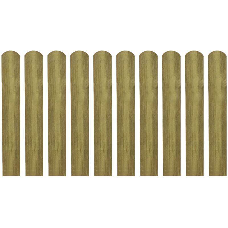 

Madera Impregnada Listones de Valla de Jardín 30 Unidades 60 cm - Marrón - Vidaxl