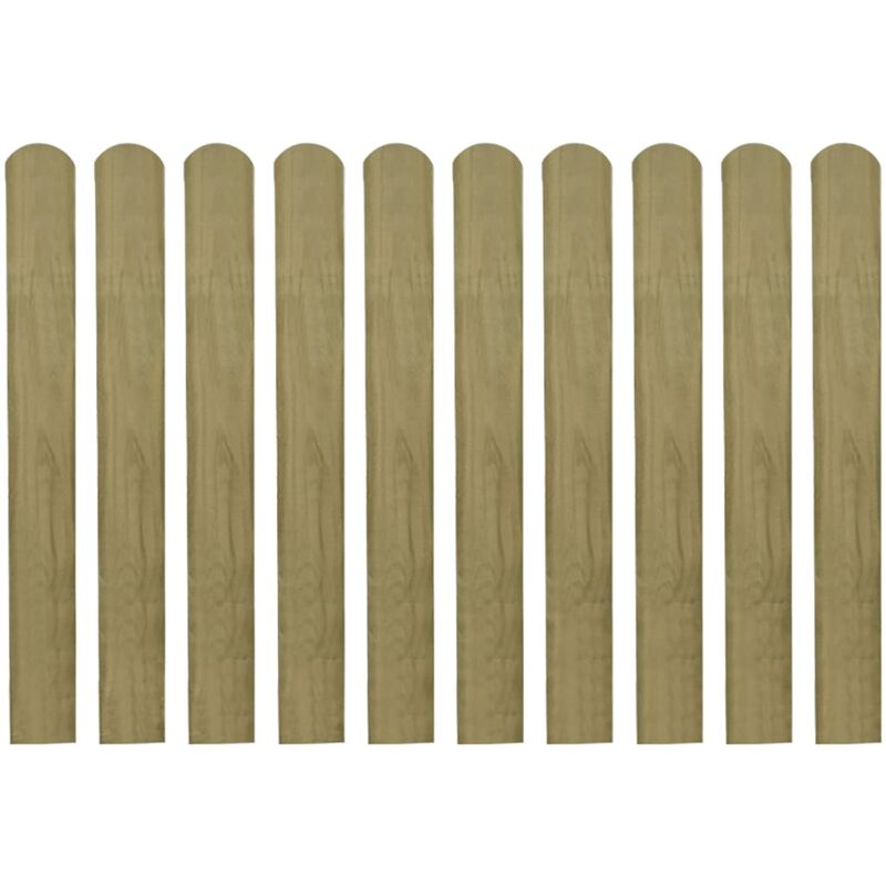 

Madera Impregnada Listones de Valla de Jardín 20 Unidades 80 cm - Marrón - Vidaxl