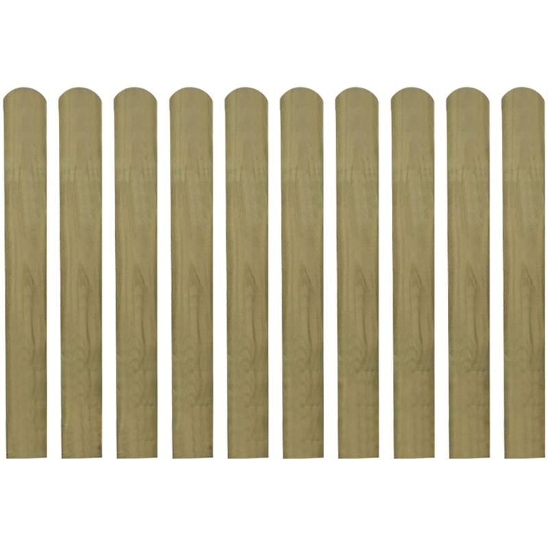 

Madera Impregnada Listones de Valla de Jardín 30 Unidades 80 cm - Marrón - Vidaxl
