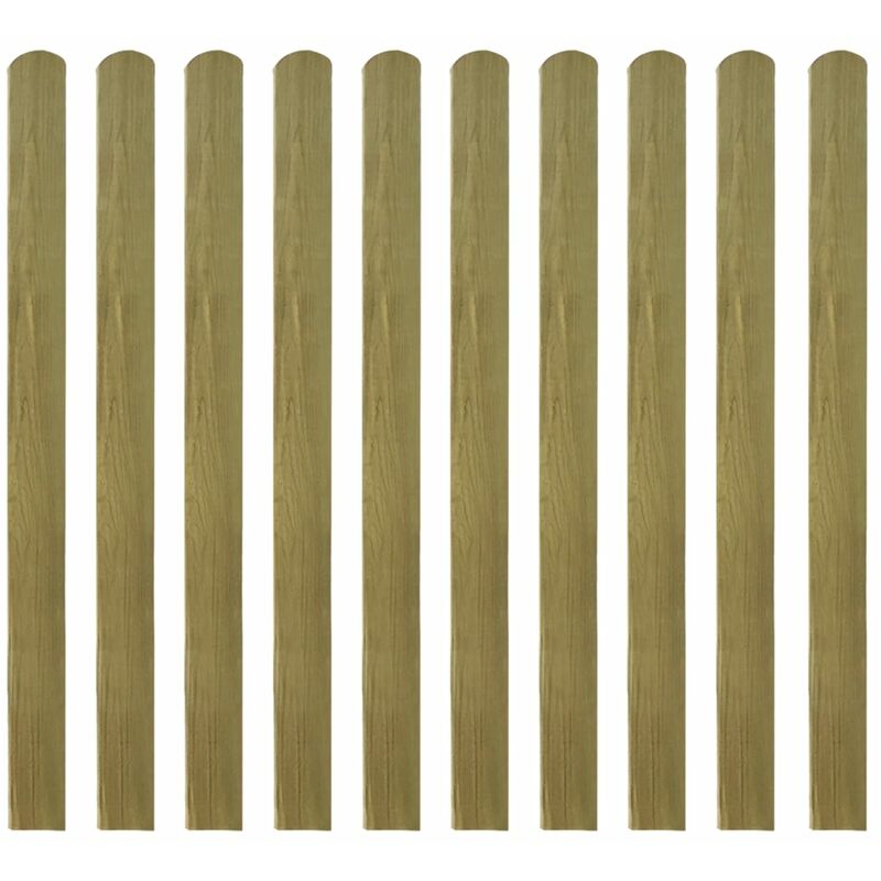 

Madera Impregnada Listones de Valla de Jardín 30 Unidades 120 cm - Marrón - Vidaxl