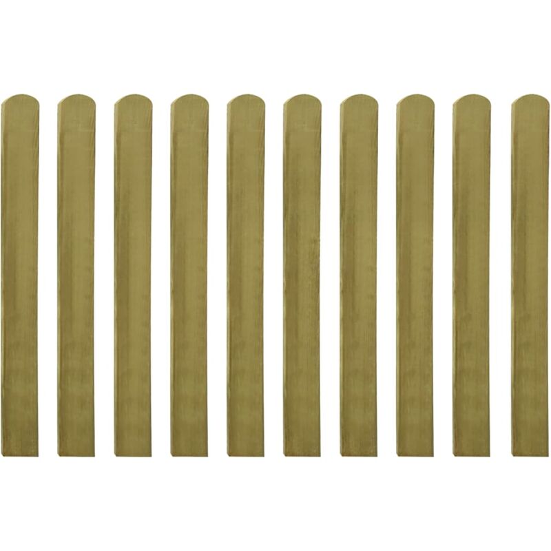 

vidaXL Madera Impregnada Listones de Valla de Jardín 30 Unidades 100 cm - Marrón