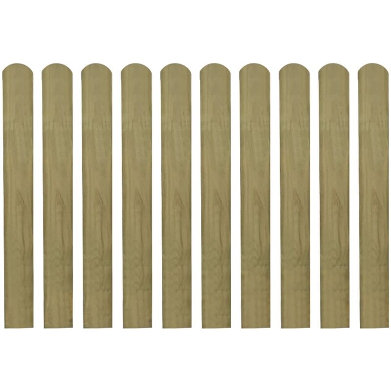 

Listones de valla de jardín 30 uds madera impregnada 80 cm