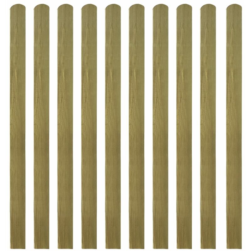 

Listones de valla de jardín 20 uds madera impregnada 140 cm - Marrón
