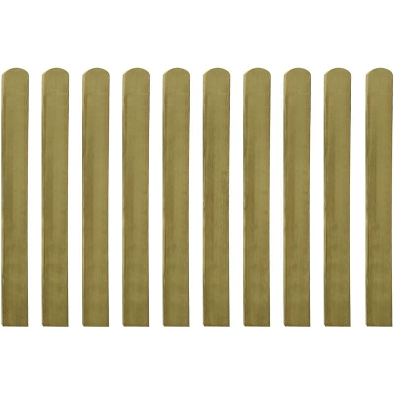 

Listones de valla de jardín 30 uds madera impregnada 100 cm - Marrón
