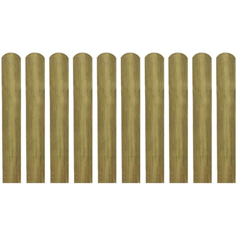 

Listones de valla de jardín 30 uds madera impregnada 60 cm - Marrón
