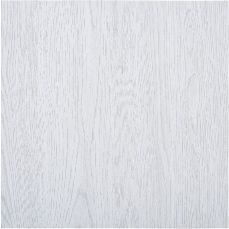 Image of Listoni per Pavimenti Autoadesivi in pvc 5.11 m² antiscivolo vari colori colore : bianco