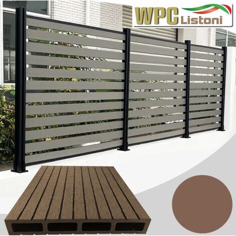 LISTONIWPC Listoni WPC L196xH 180cm per recinzione decking PRIME 10,5x1800mm spessore 20mm colore recinzioni rovere OFFERTE PERSONALIZZATE