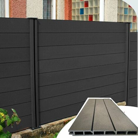 Listoni WPC L196xH 183cm per recinzione decking 205x1805mm spessore 20mm colore recinzioni antracite OFFERTE PERSONALIZZATE