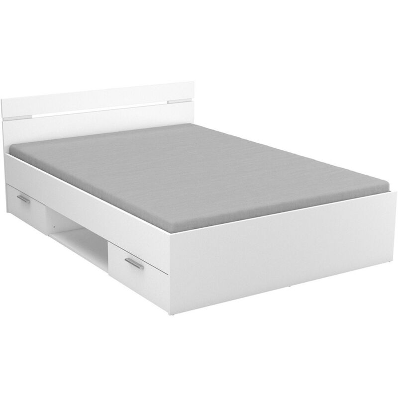 M&s - calicosy - Lit 140X200 cm 2 tiroirs et 1 niche L204,3 cm - michigan