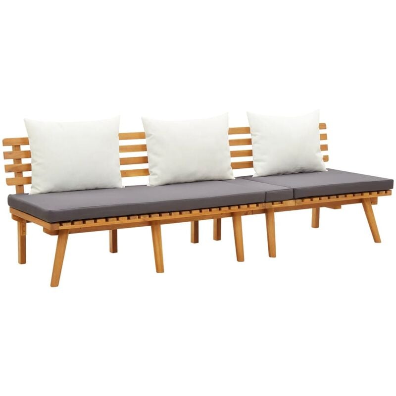 Lit de repos de jardin 200x65 cm Bois d'acacia solide vidaXL