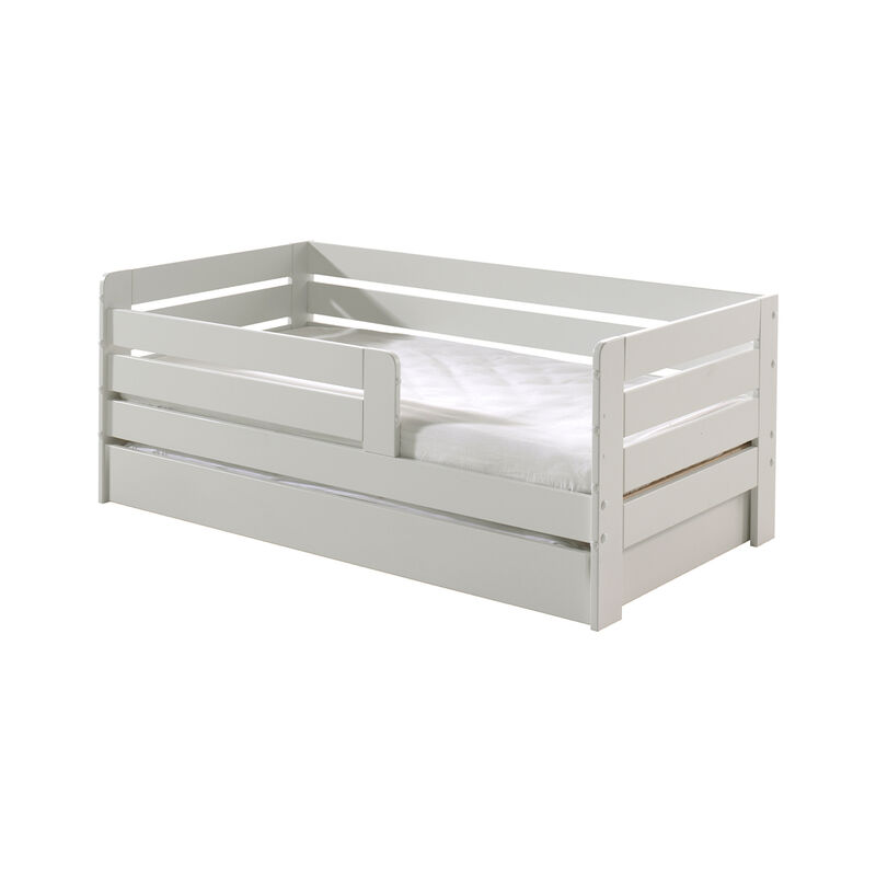 M&s - Lit 70x140 sommier et tiroir inclus Vipack Ted - Blanc