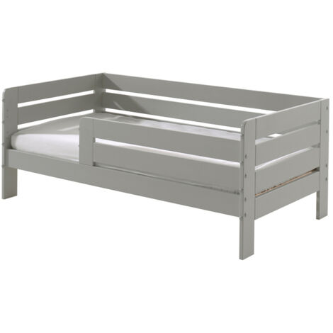 Lit 70x140 cm gris - RIAZ