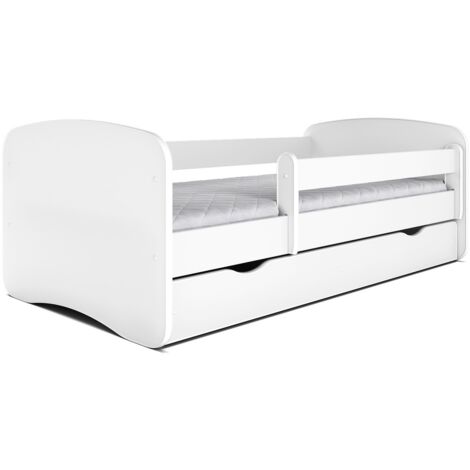 Lit 80x180 sommier et tiroir inclus Kocot Kids Babydream - Blanc
