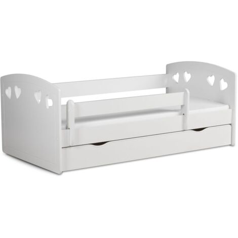 Lit 80x180 sommier et tiroir inclus Kocot Kids Julia - Blanc