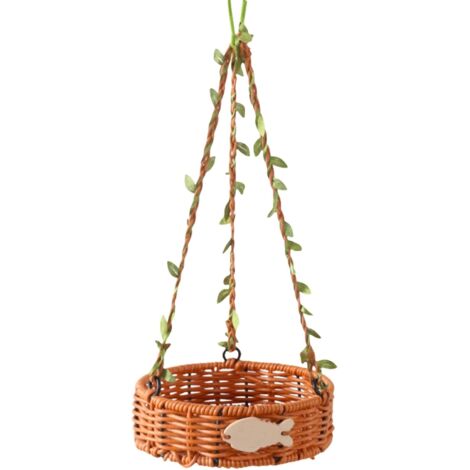 Lit à oiseaux pour cage - Maison de couchage pour oiseaux - Imitation rotin