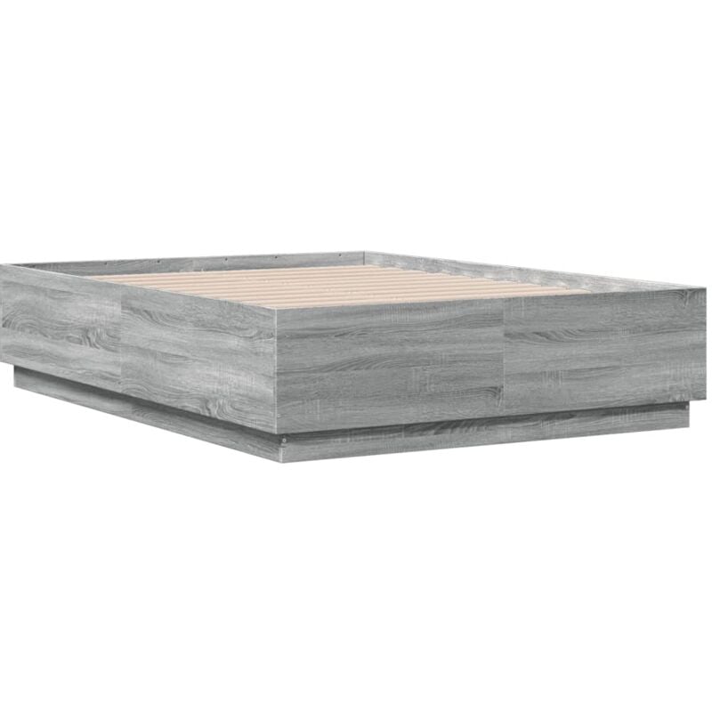 Vidaxl - Cadre de lit sans matelas sonoma gris 140x190 cm