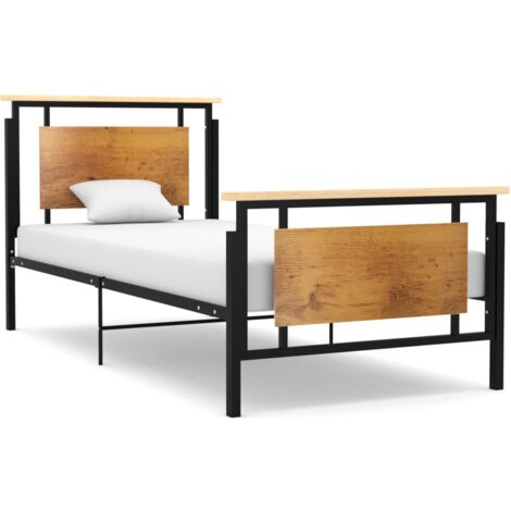 Lit adulte Contemporain  Cadre de lit Métal 90x200 cm 30163