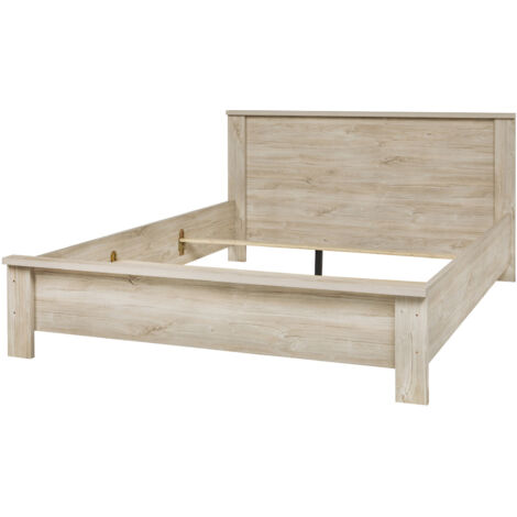 Lit adulte contemporain chêne clair Venisio