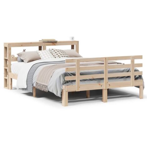 Lit adulte，Cadre de lit avec tête de lit sans matelas 120x190 cm CFW2156738