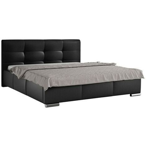 Lit Baltimore 108, Soft 011, Double, 140x200, Faux cuir, Sommier à lattes, 158x222x100cm