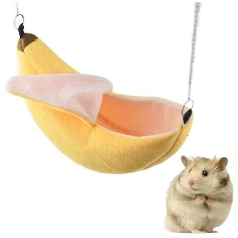 lit Banane Pour Hamster 2 Pices Maison Pour Hamster Hamac Lit Pour Petit Animal Cage Pour Hamster Nid Pour Hamster Accessoires Pour Sucre Planeur