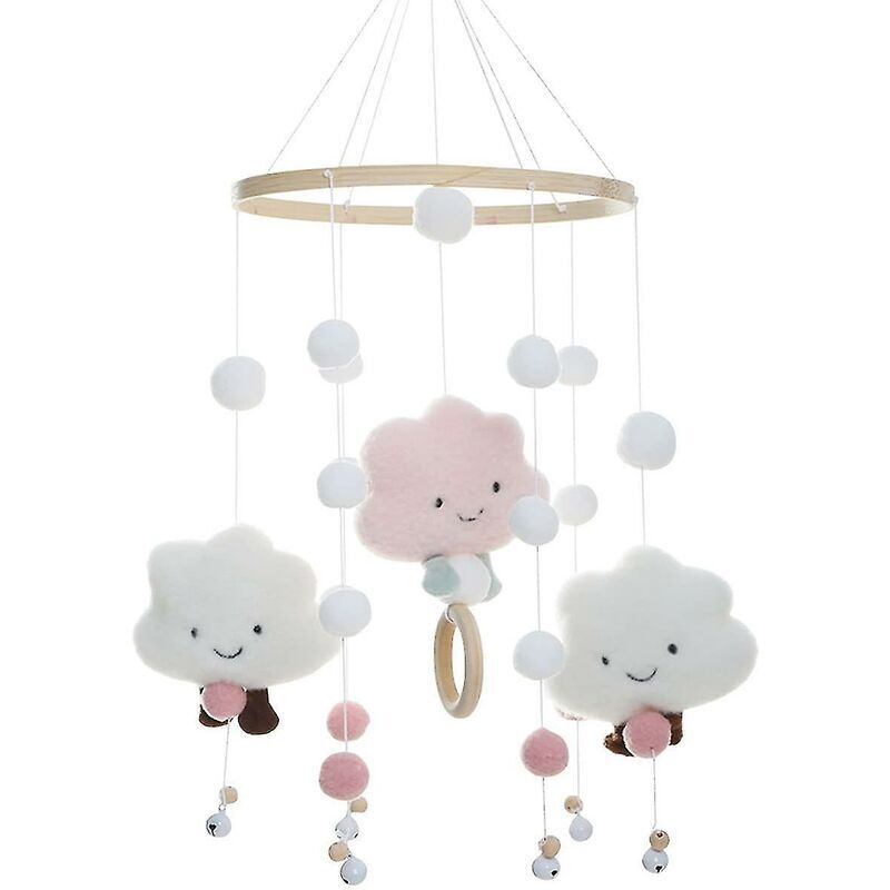 Ensoleille - Lit bébé Mobile carillon éolien coffre-fort berceau bébé Mobile suspendu pendentif carillon éolien cloche de lit pour bébé cadeaux