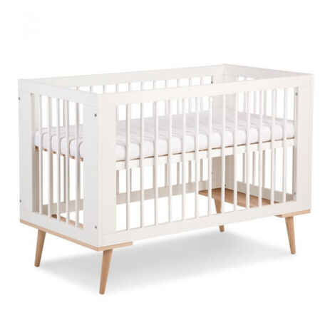 Lit bébé 120x60cm blanc SOPHIE Lit à barreaux amovible